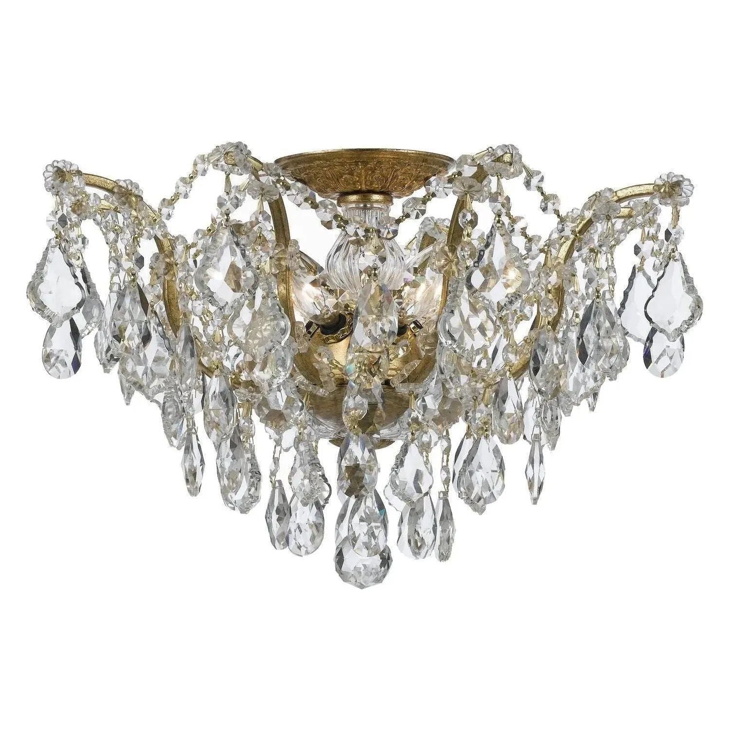 Crystorama - Filmore Ceiling Mount - 4457-GA-CL-SAQ | Montreal Lighting & Hardware