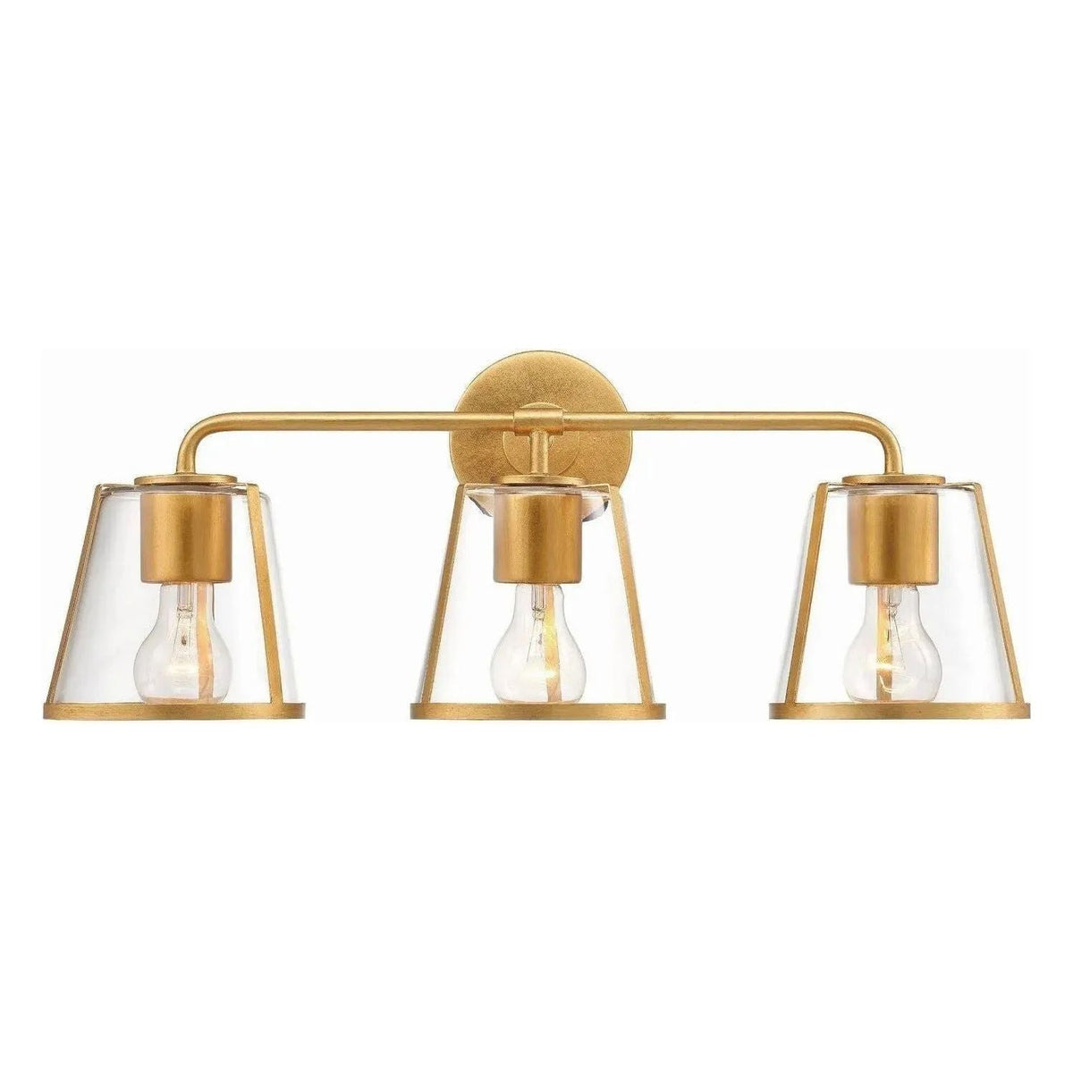 Crystorama - Fulton Bath Vanity - FUL-913-GA-CL | Montreal Lighting & Hardware