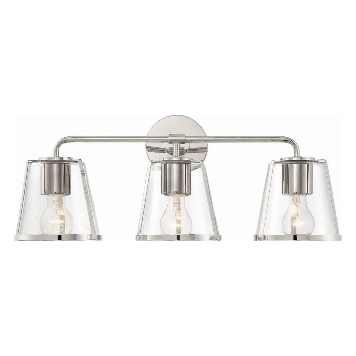 Crystorama - Fulton Bath Vanity - FUL-913-PN-CL | Montreal Lighting & Hardware