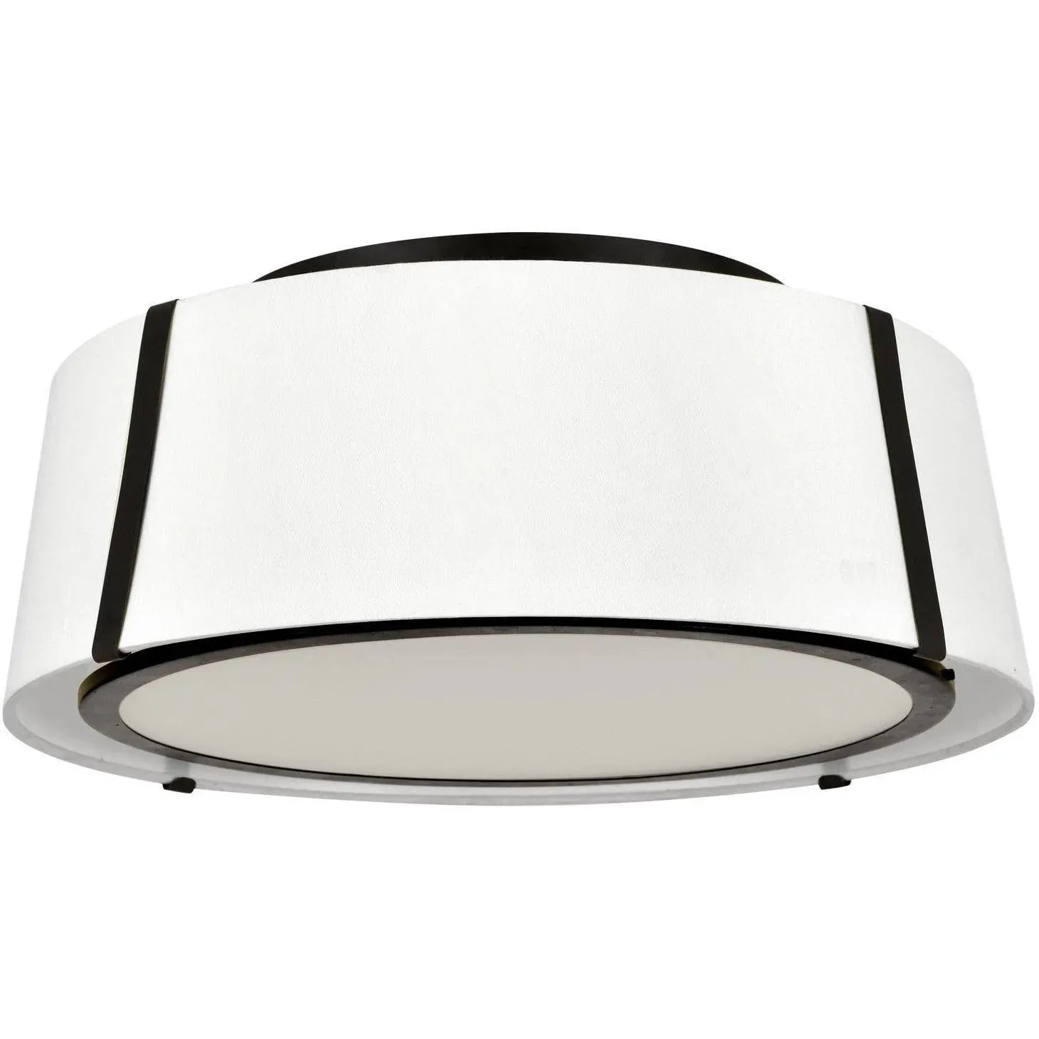 Crystorama - Fulton Three Light Ceiling Mount - FUL-905-BK | Montreal Lighting & Hardware