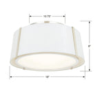 Crystorama - Fulton Three Light Ceiling Mount - FUL-905-BK | Montreal Lighting & Hardware
