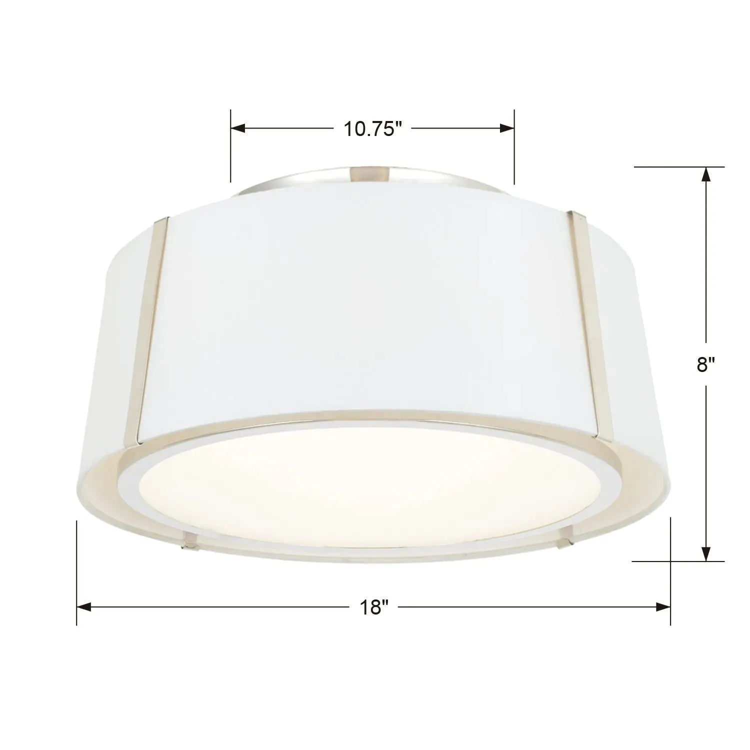 Crystorama - Fulton Three Light Ceiling Mount - FUL-905-BK | Montreal Lighting & Hardware