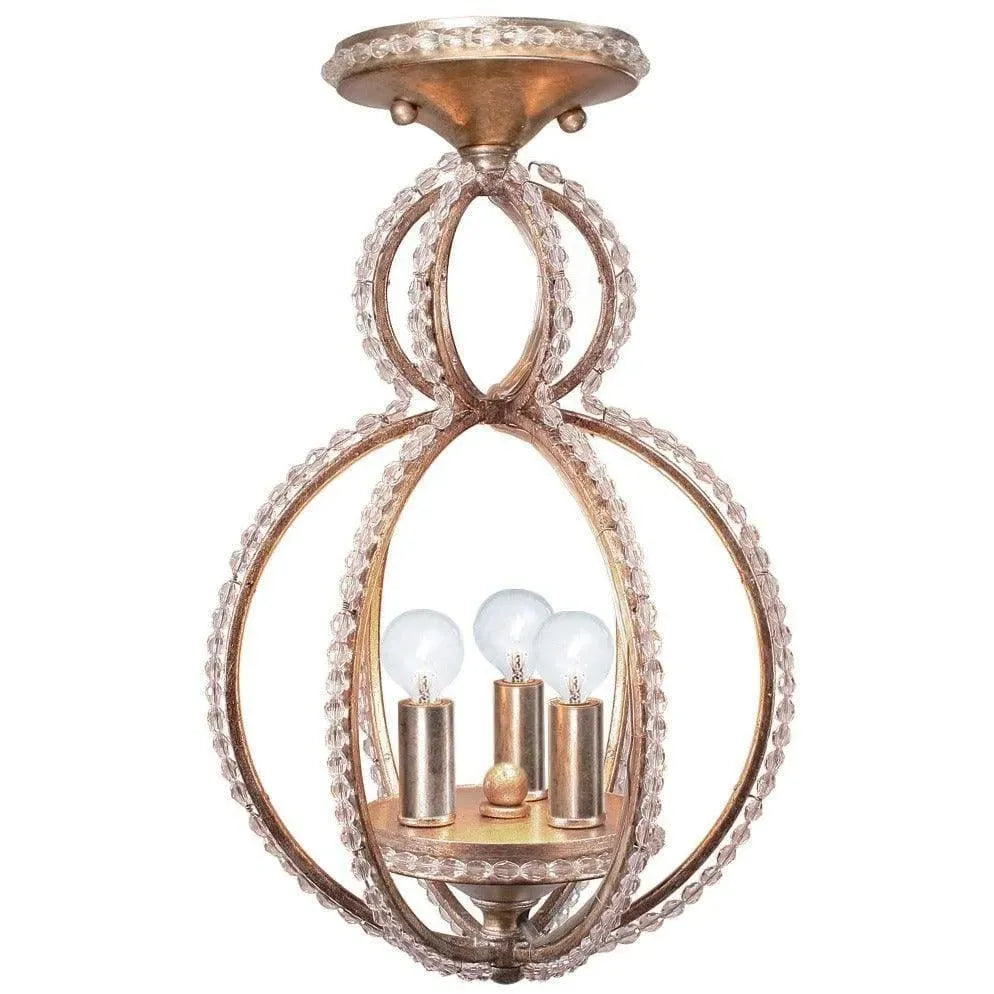 Crystorama - Garland Three Light Ceiling Mount - 6760-DT_CEILING | Montreal Lighting & Hardware
