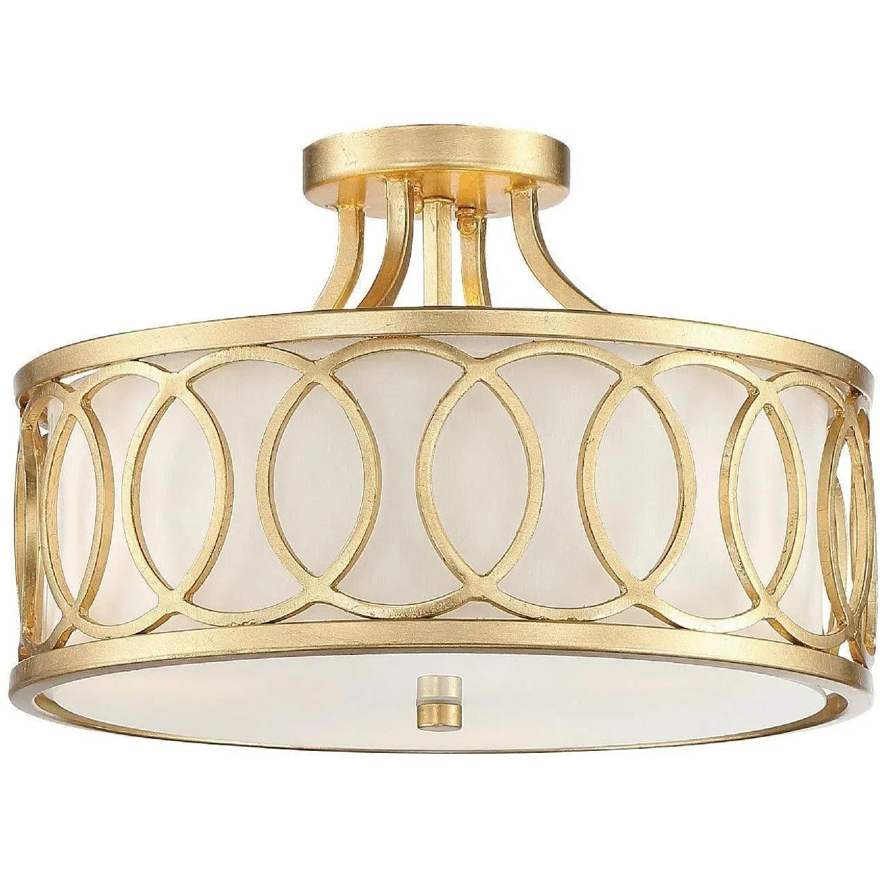 Crystorama - Graham Three Light Ceiling Mount - 285-GA | Montreal Lighting & Hardware