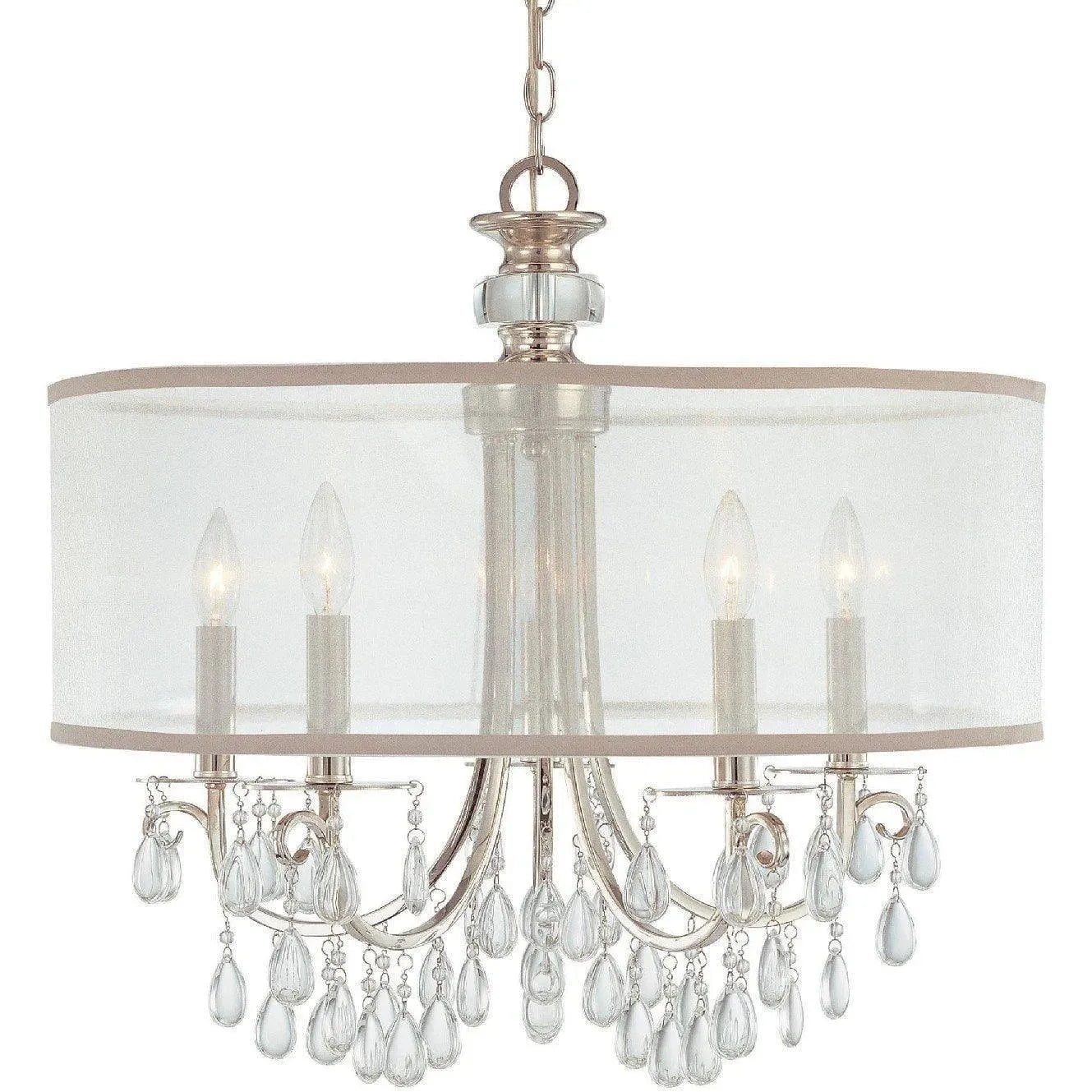 Crystorama - Hampton Five Light Chandelier - 5625-AB | Montreal Lighting & Hardware