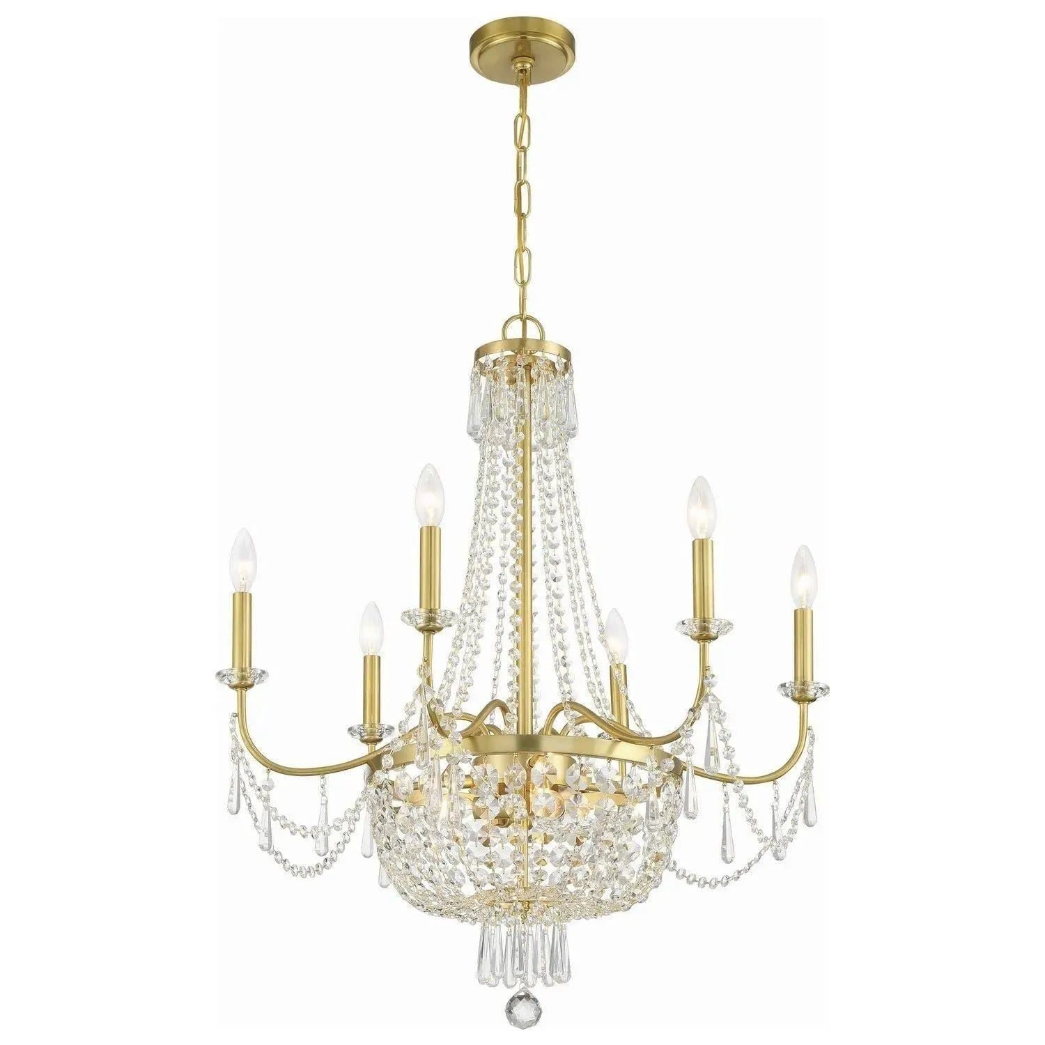 Crystorama - Haywood Chandelier - HWD-7722-AG | Montreal Lighting & Hardware