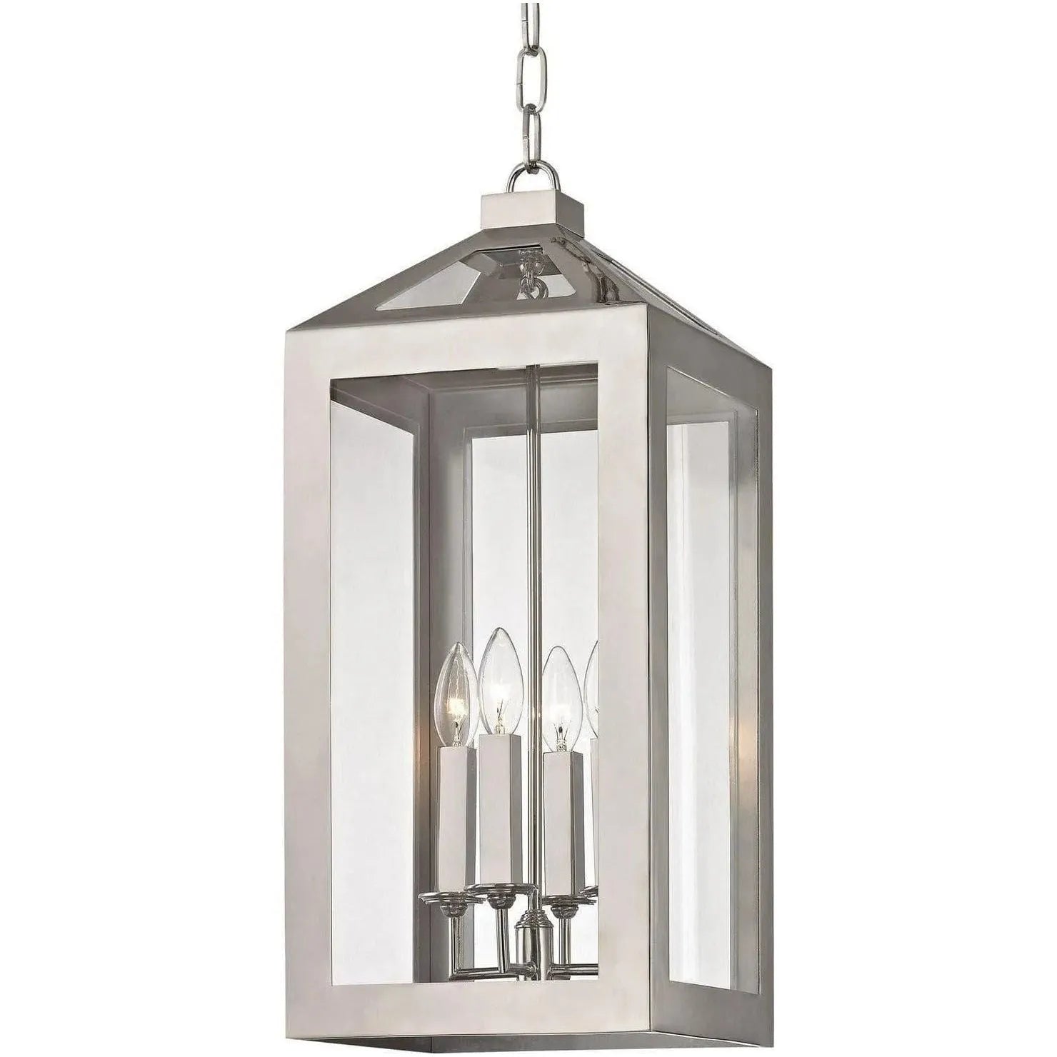 Crystorama - Hurley Four Light Chandelier - 6053-PN | Montreal Lighting & Hardware