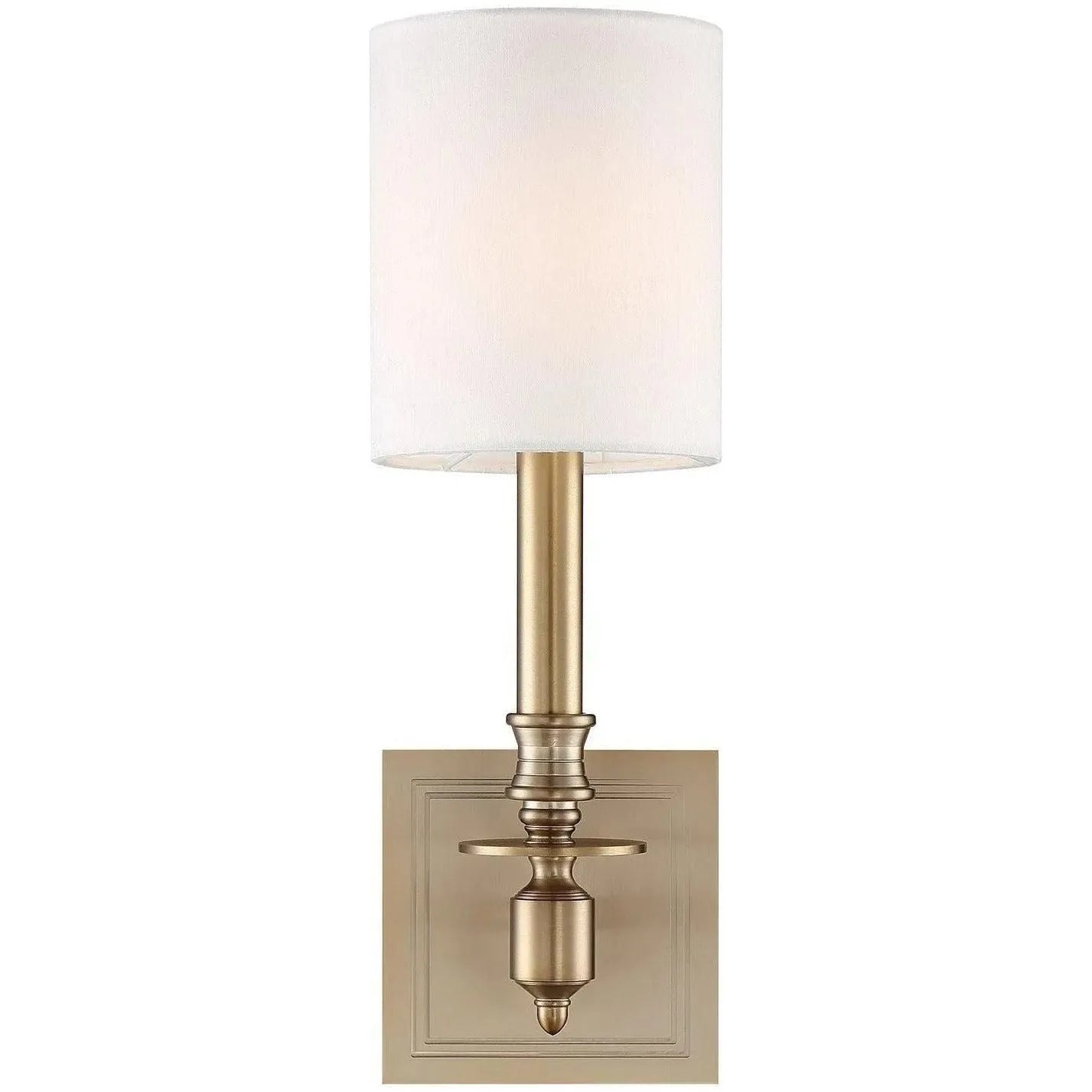 Crystorama - Lloyd One Light Wall Mount - LLO-481-AG | Montreal Lighting & Hardware