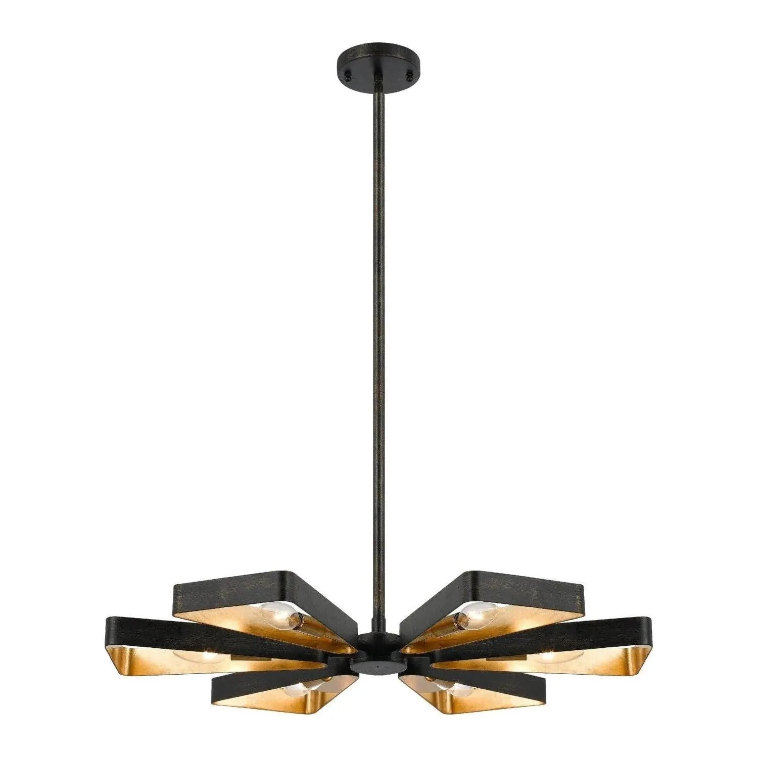 Crystorama - Luna Six Light Chandelier - 596-EB-GA | Montreal Lighting & Hardware
