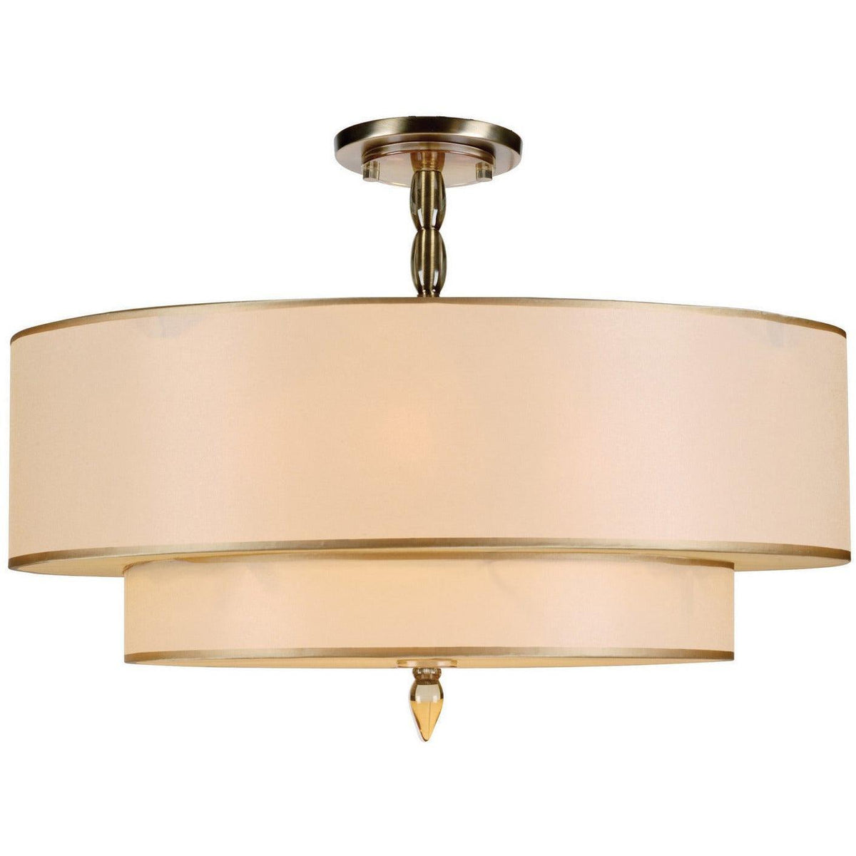 Crystorama - Luxo Five Light Ceiling Mount - 9507-AB_CEILING | Montreal Lighting & Hardware