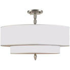 Crystorama - Luxo Five Light Ceiling Mount - 9507-SN_CEILING | Montreal Lighting & Hardware