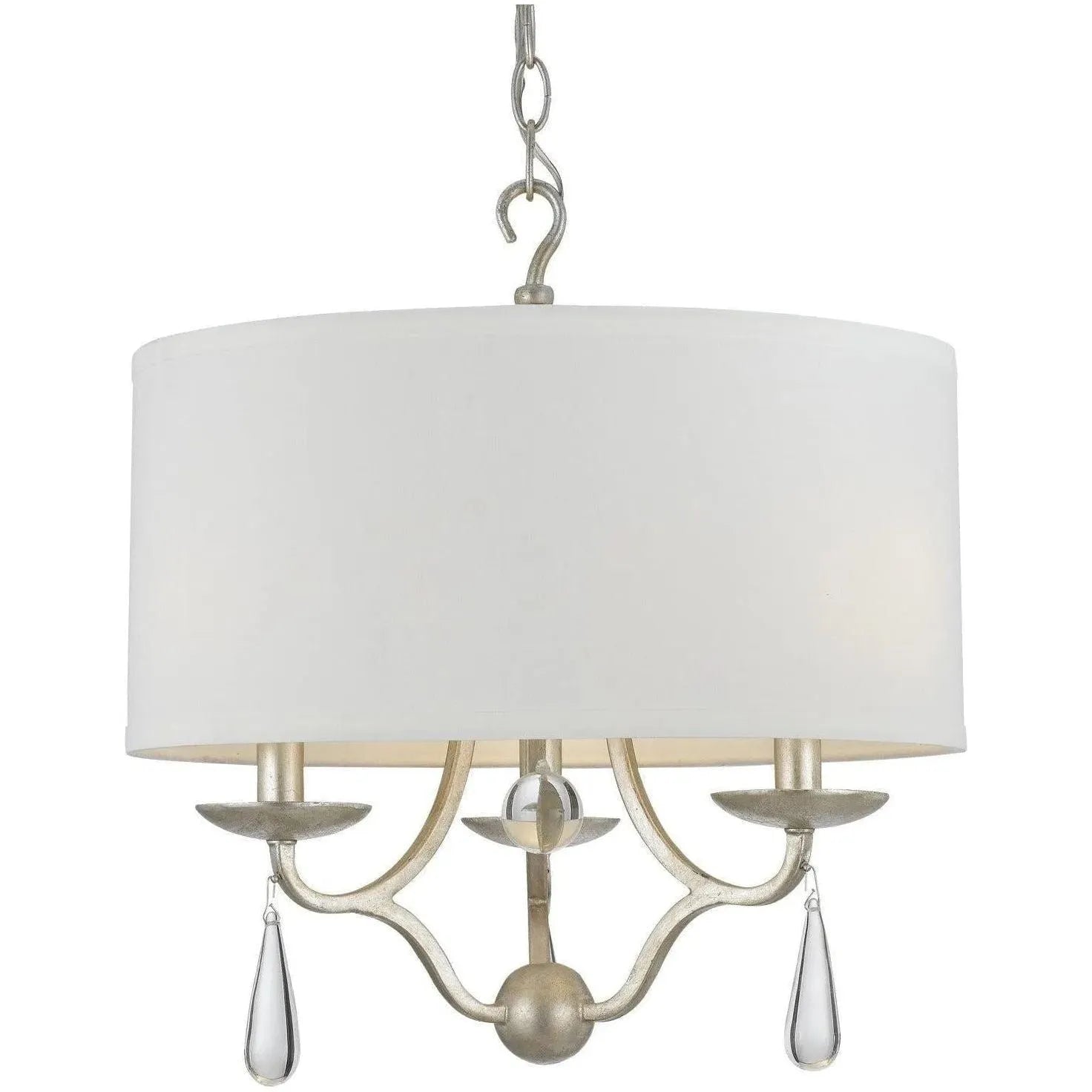 Crystorama - Manning Three Light Chandelier - 5973-SL | Montreal Lighting & Hardware