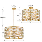 Crystorama - Meridian Six Light Ceiling Mount - MER-4866-GA_CEILING | Montreal Lighting & Hardware