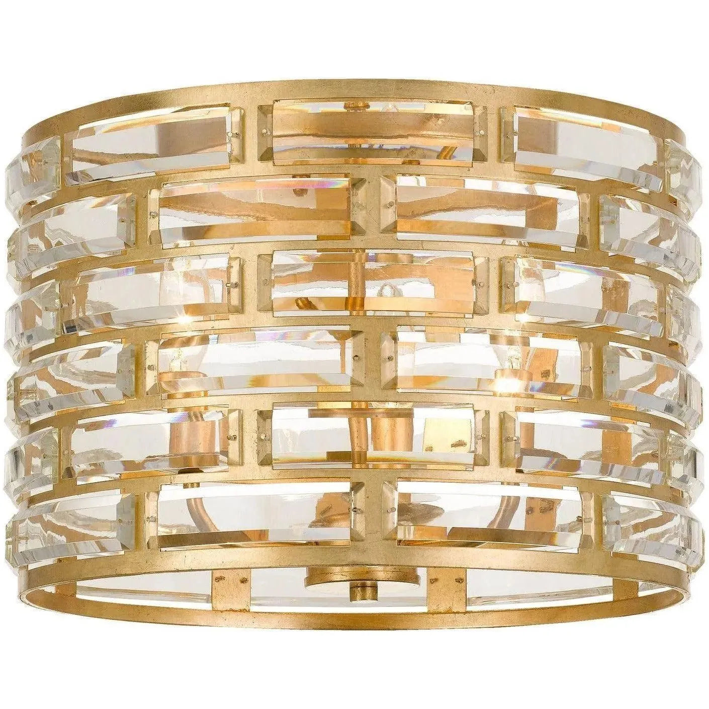 Crystorama - Meridian Three Light Ceiling Mount - MER-4863-GA | Montreal Lighting & Hardware