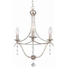Crystorama - Metro Three Light Mini Chandelier - 433-SA | Montreal Lighting & Hardware