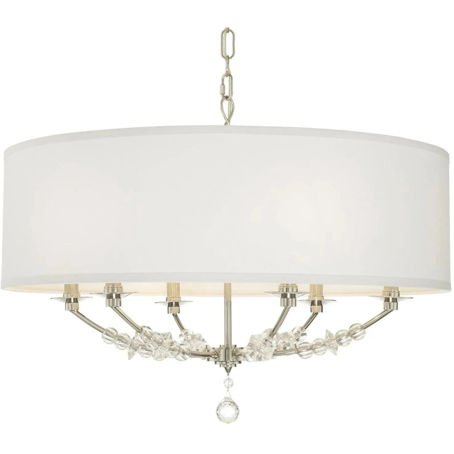 Crystorama - Mirage Six Light Chandelier - 8006-PN | Montreal Lighting & Hardware