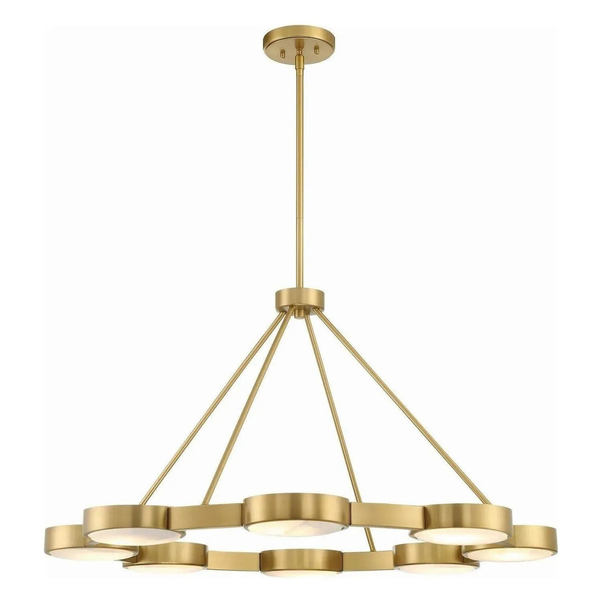 Crystorama - Orson Chandelier - ORS-738-MG-ST | Montreal Lighting & Hardware
