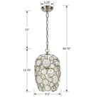 Crystorama - Palla One Light Mini Chandelier - 523-SA | Montreal Lighting & Hardware