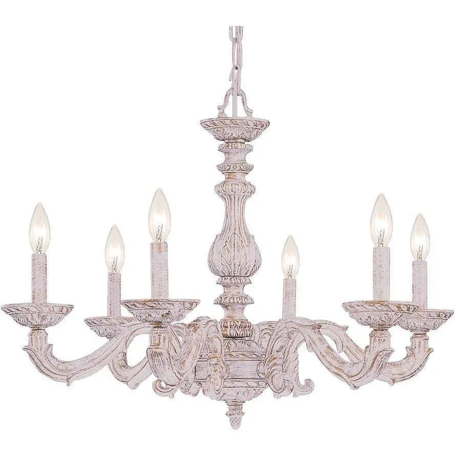 Crystorama - Paris Market Six Light Chandelier - 5126-AW | Montreal Lighting & Hardware