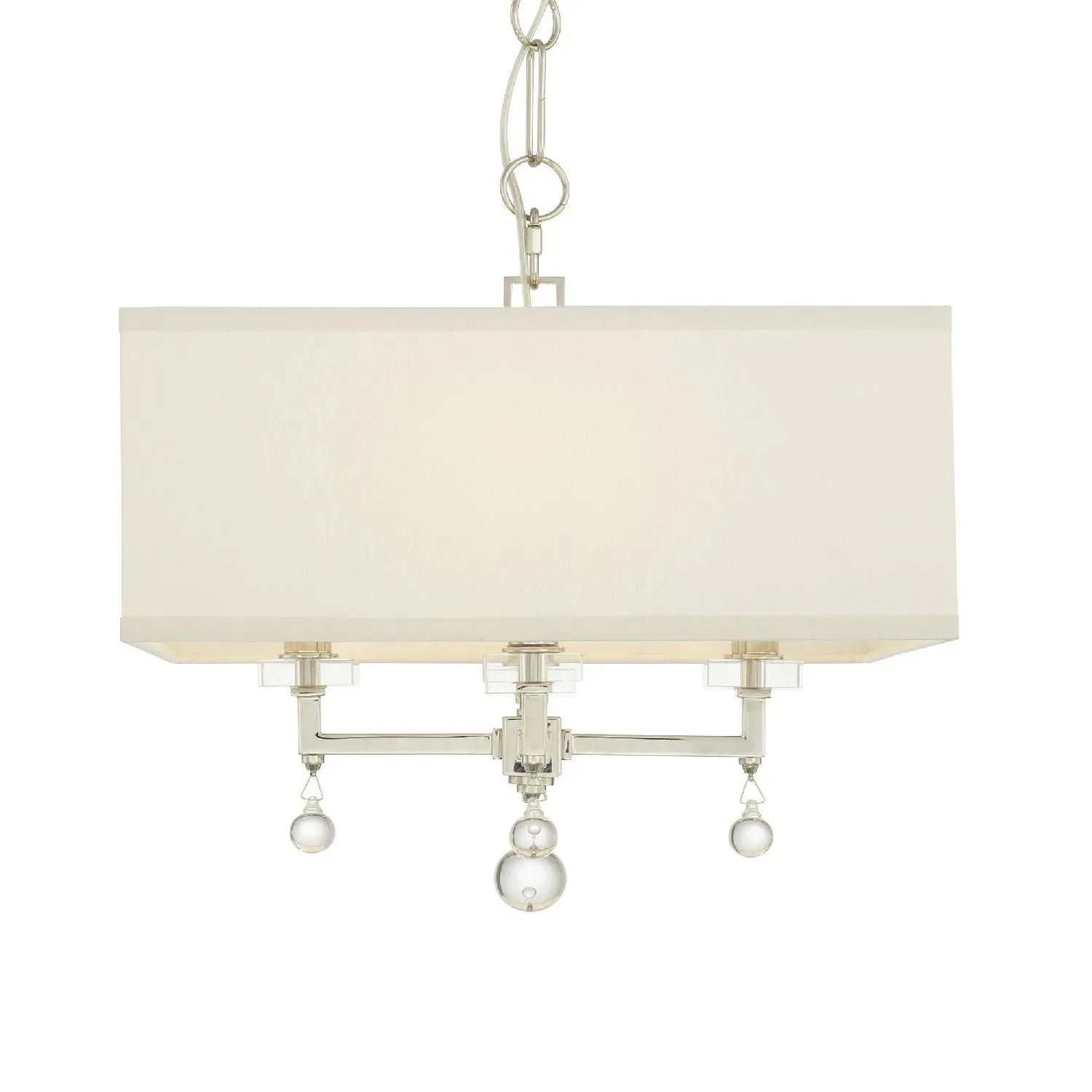 Crystorama - Paxton Four Light Chandelier - 8105-AG | Montreal Lighting & Hardware