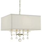 Crystorama - Paxton Four Light Chandelier - 8105-PN | Montreal Lighting & Hardware