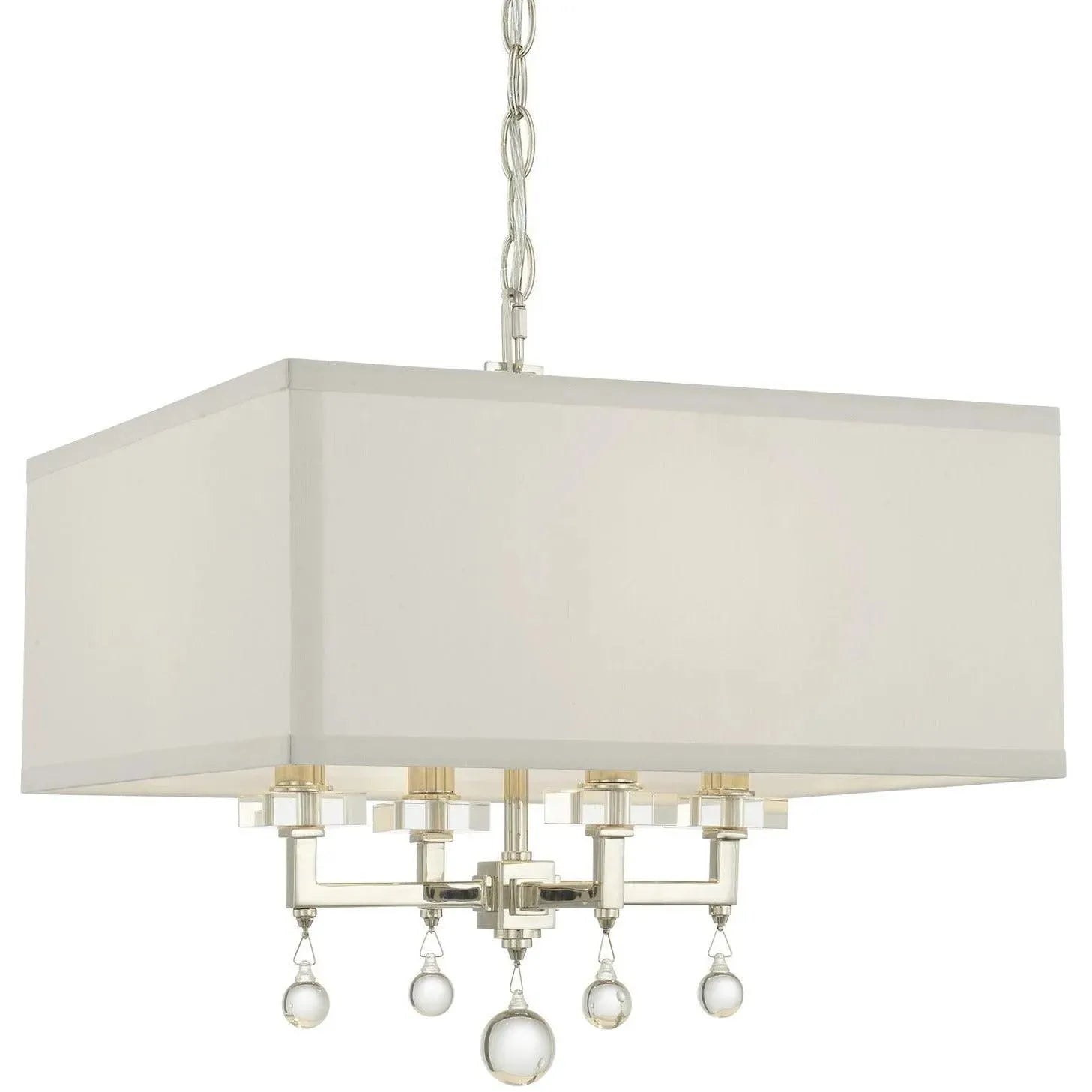 Crystorama - Paxton Four Light Chandelier - 8105-PN | Montreal Lighting & Hardware