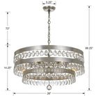 Crystorama - Perla Six Light Chandelier - 6108-GA | Montreal Lighting & Hardware