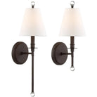 Crystorama - Riverdale One Light Wall Mount - RIV-382-DB | Montreal Lighting & Hardware
