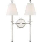 Crystorama - Riverdale Two Light Wall Mount - RIV-383-PN | Montreal Lighting & Hardware