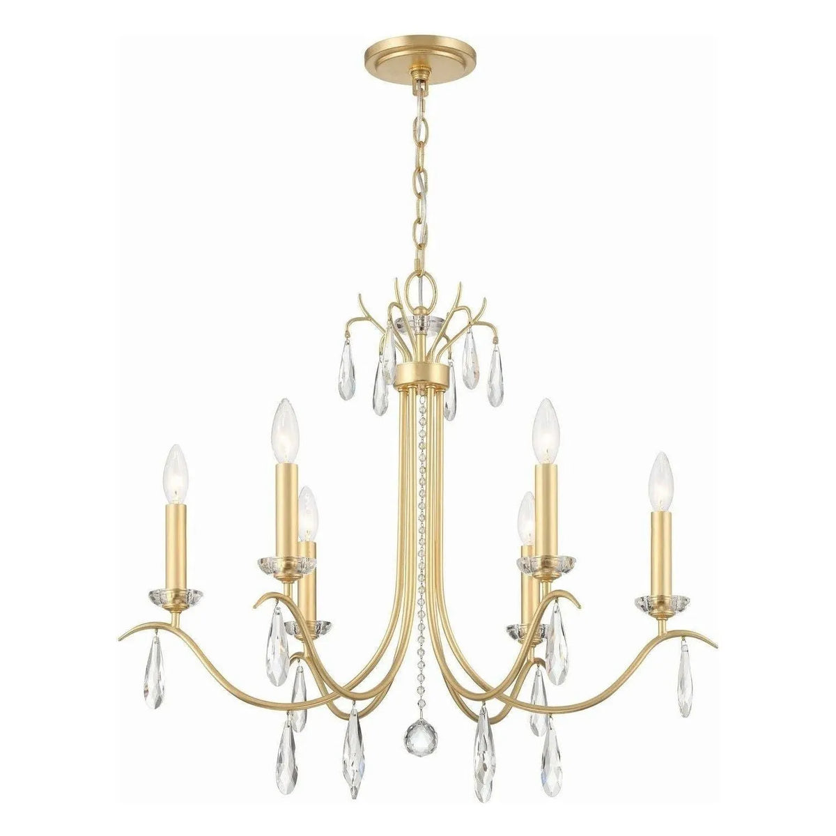 Crystorama - Rollins Chandelier - ROL-18816-GA | Montreal Lighting & Hardware