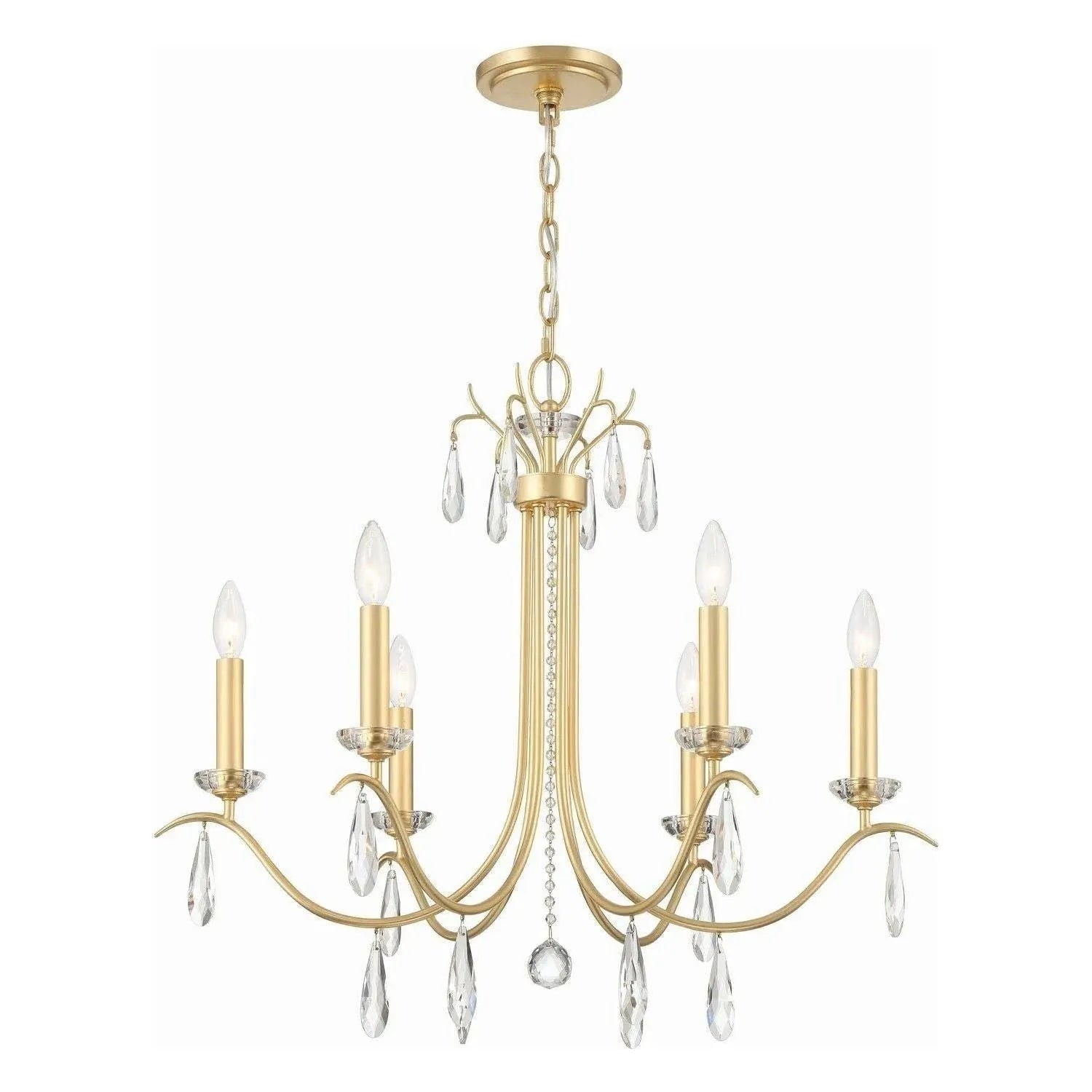Crystorama - Rollins Chandelier - ROL-18816-GA | Montreal Lighting & Hardware