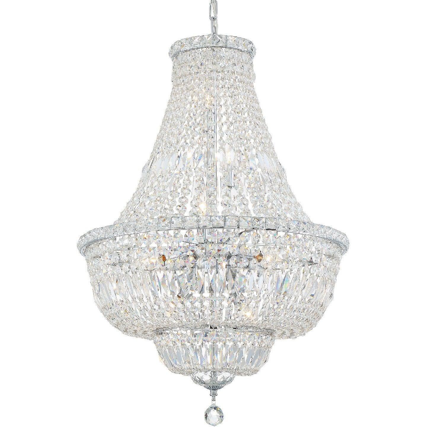 Crystorama - Rosyln Nine Light Chandelier - ROS-A1009-CH-CL-MWP | Montreal Lighting & Hardware