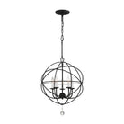 Crystorama - Solaris Five Light Mini Chandelier - 9224-BK | Montreal Lighting & Hardware