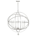 Crystorama - Solaris Nine Light Chandelier - 9229-EB | Montreal Lighting & Hardware