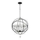 Crystorama - Solaris Six Light Chandelier - 9226-BK | Montreal Lighting & Hardware