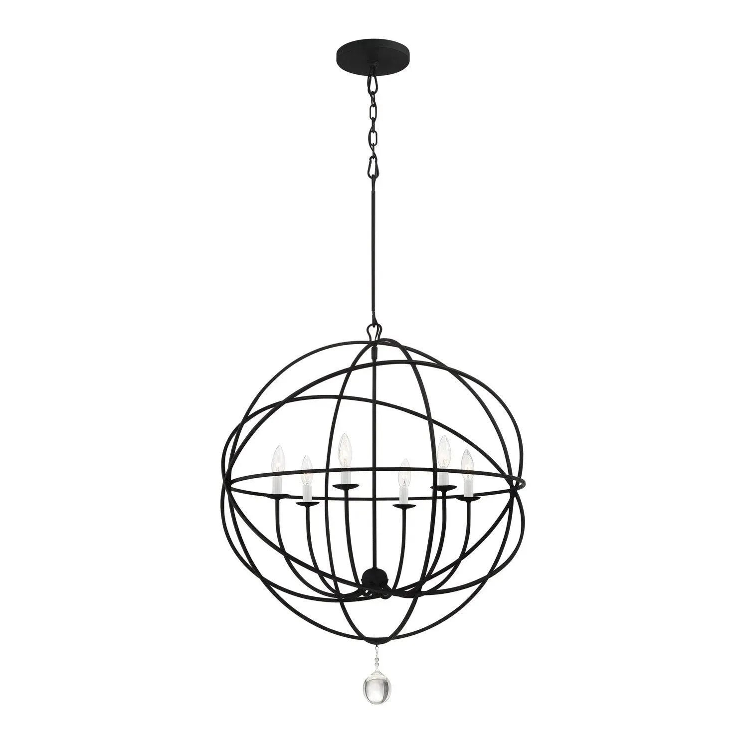 Crystorama - Solaris Six Light Chandelier - 9226-EB | Montreal Lighting & Hardware