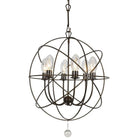 Crystorama - Solaris Six Light Outdoor Chandelier - SOL-9326-EB | Montreal Lighting & Hardware