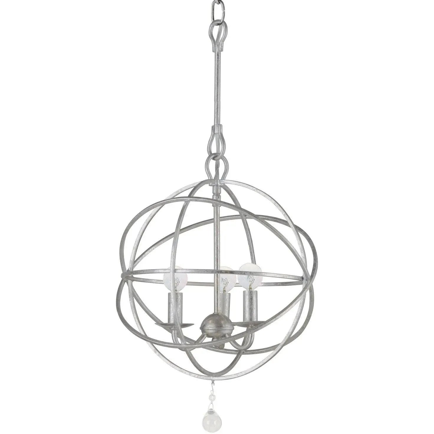 Crystorama - Solaris Three Light Mini Chandelier - 9225-OS | Montreal Lighting & Hardware