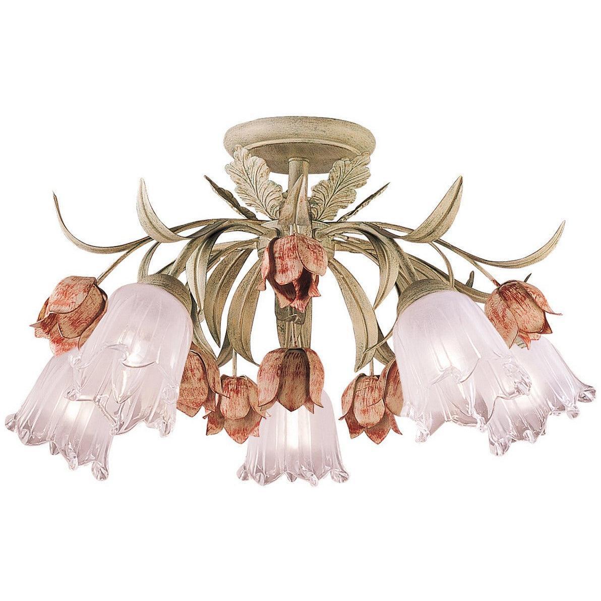 Crystorama - Southport Five Light Ceiling Mount - 4800-SR | Montreal Lighting & Hardware