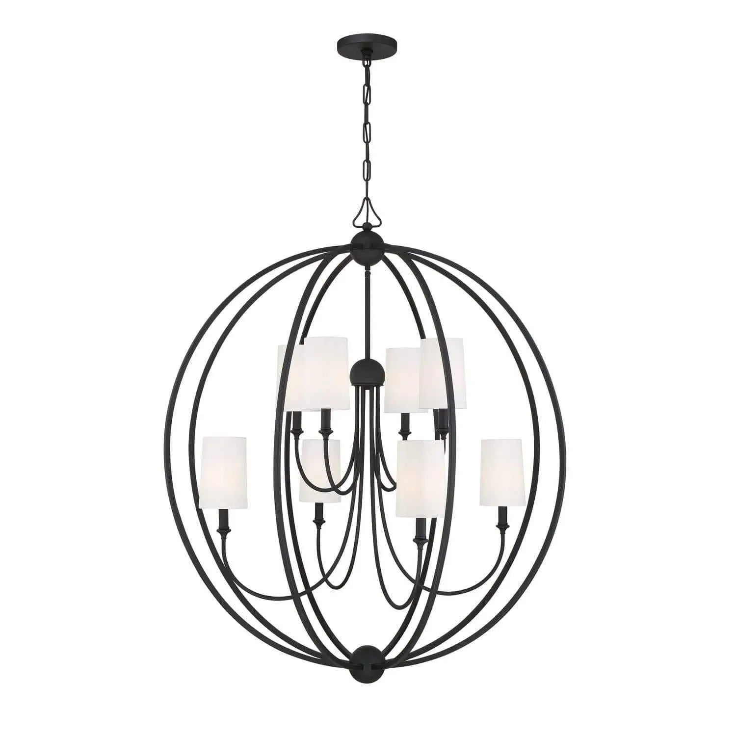 Crystorama - Sylvan Eight Light Chandelier - 2246-BF | Montreal Lighting & Hardware