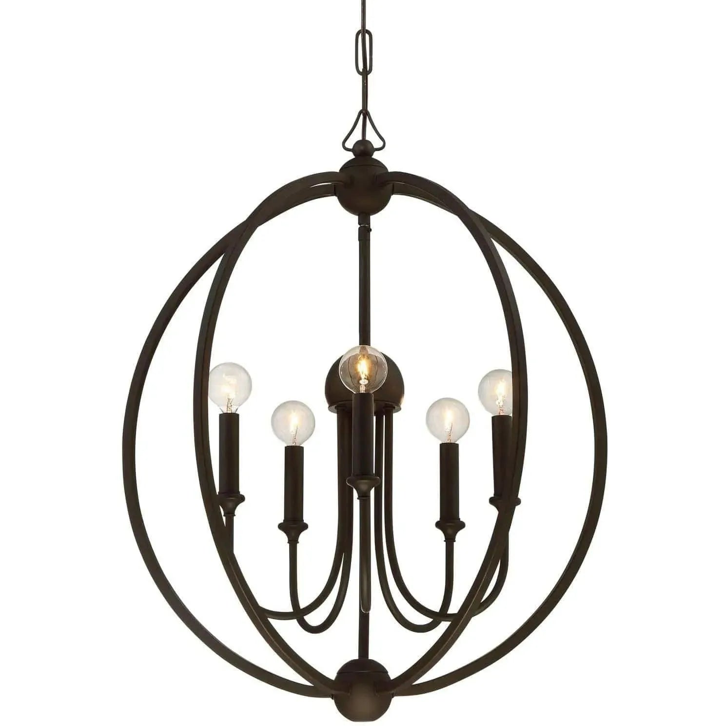 Crystorama - Sylvan Five Light Chandelier - 2247-DB | Montreal Lighting & Hardware