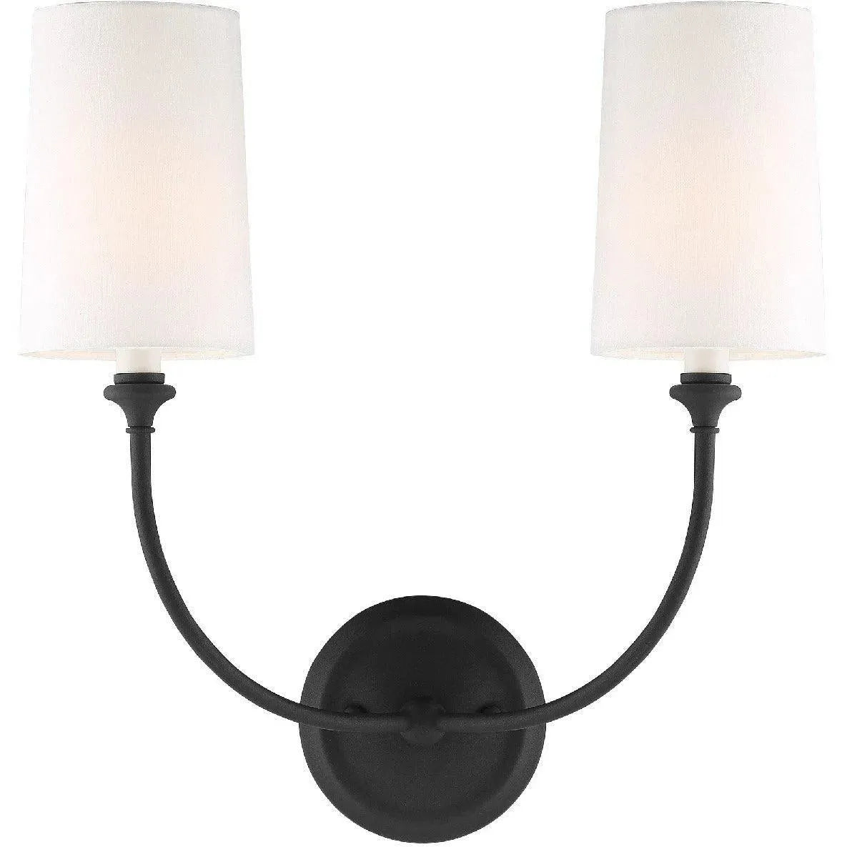 Crystorama - Sylvan Two Light Wall Mount - 2242-BF | Montreal Lighting & Hardware