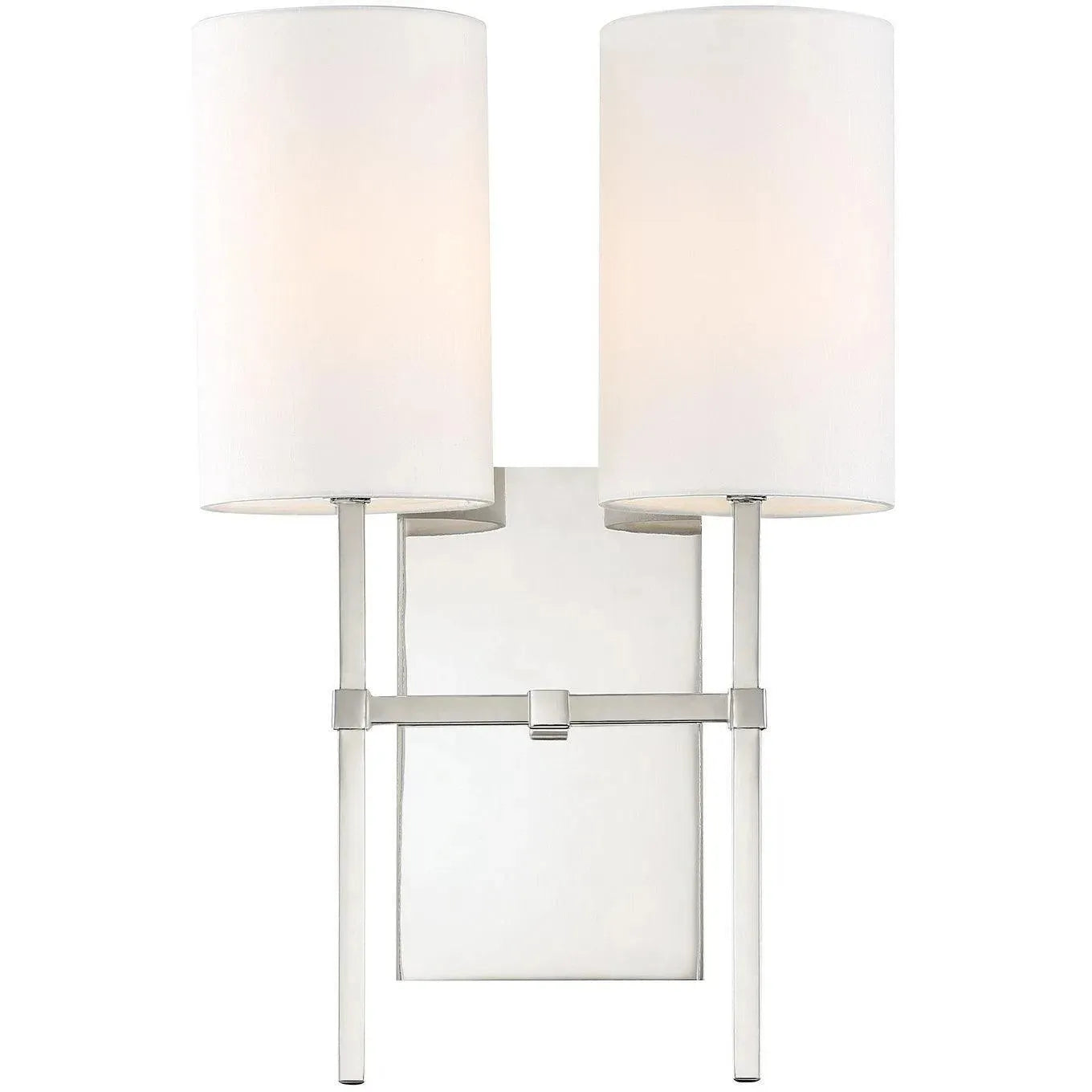 Crystorama - Veronica Two Light Wall Mount - VER-242-PN | Montreal Lighting & Hardware