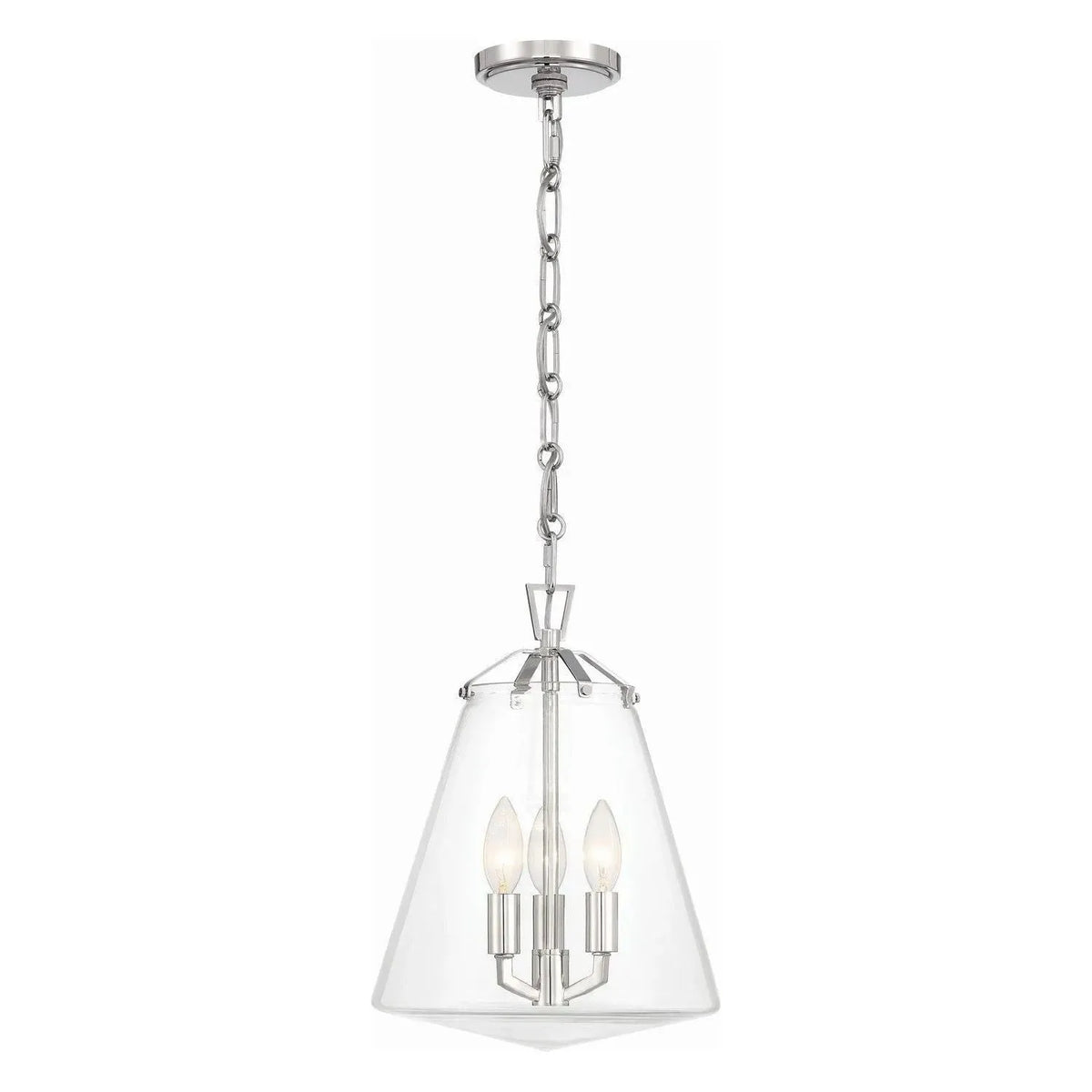 Crystorama - Voss Mini Chandelier - VSS-7004-PN | Montreal Lighting & Hardware