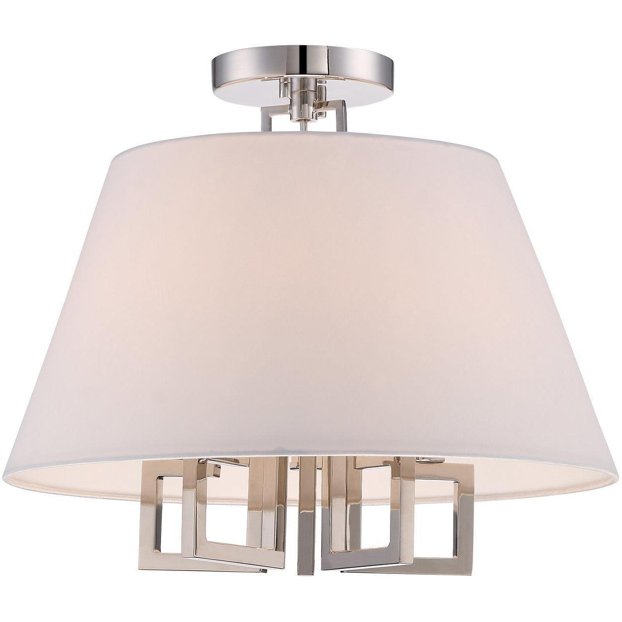 Crystorama - Westwood Five Light Ceiling Mount - 2255-PN_CEILING | Montreal Lighting & Hardware