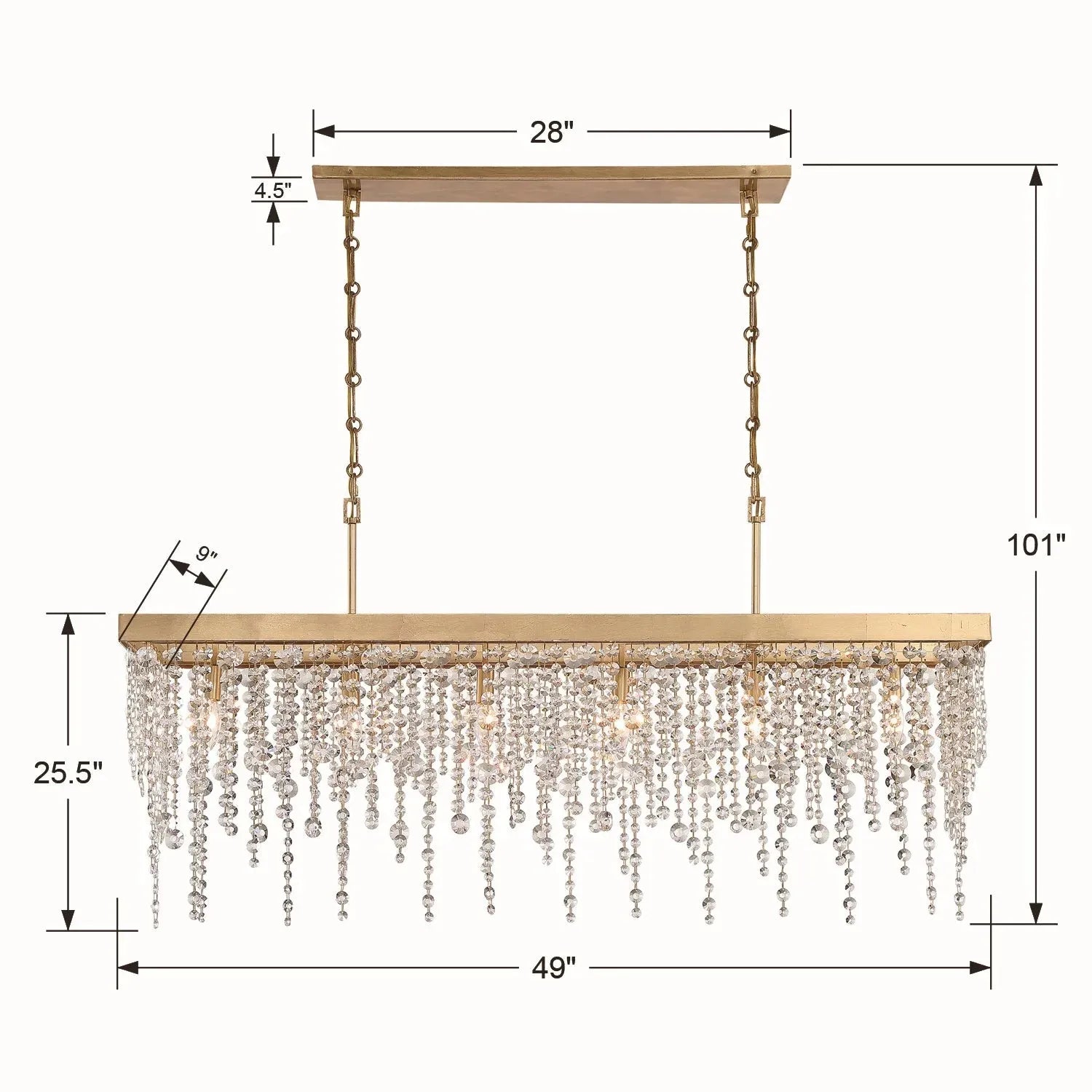 Crystorama - Winham Six Light Chandelier - WIN-617-GA-CL-MWP | Montreal Lighting & Hardware