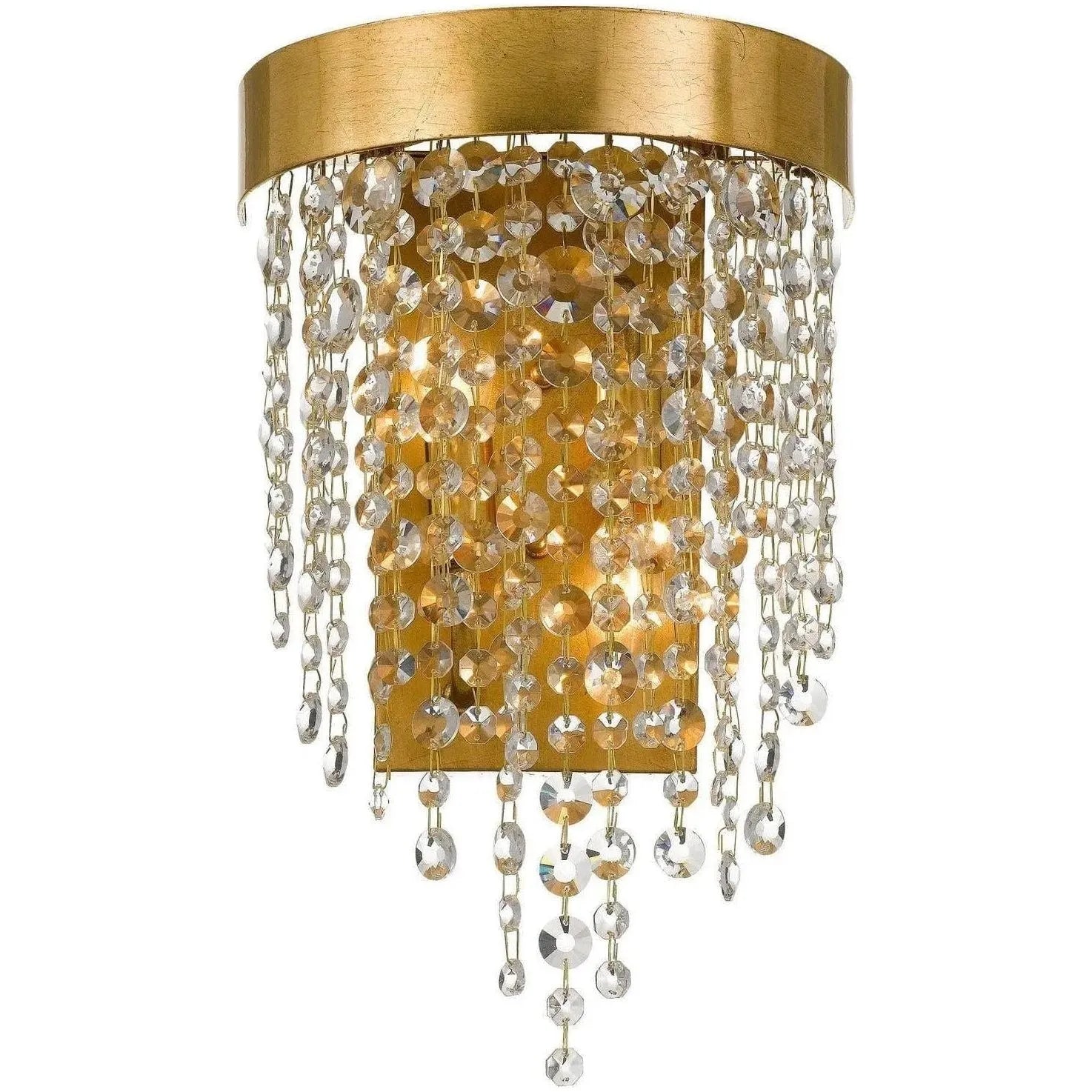 Crystorama - Winham Two Light Wall Mount - WIN-612-GA-CL-MWP | Montreal Lighting & Hardware