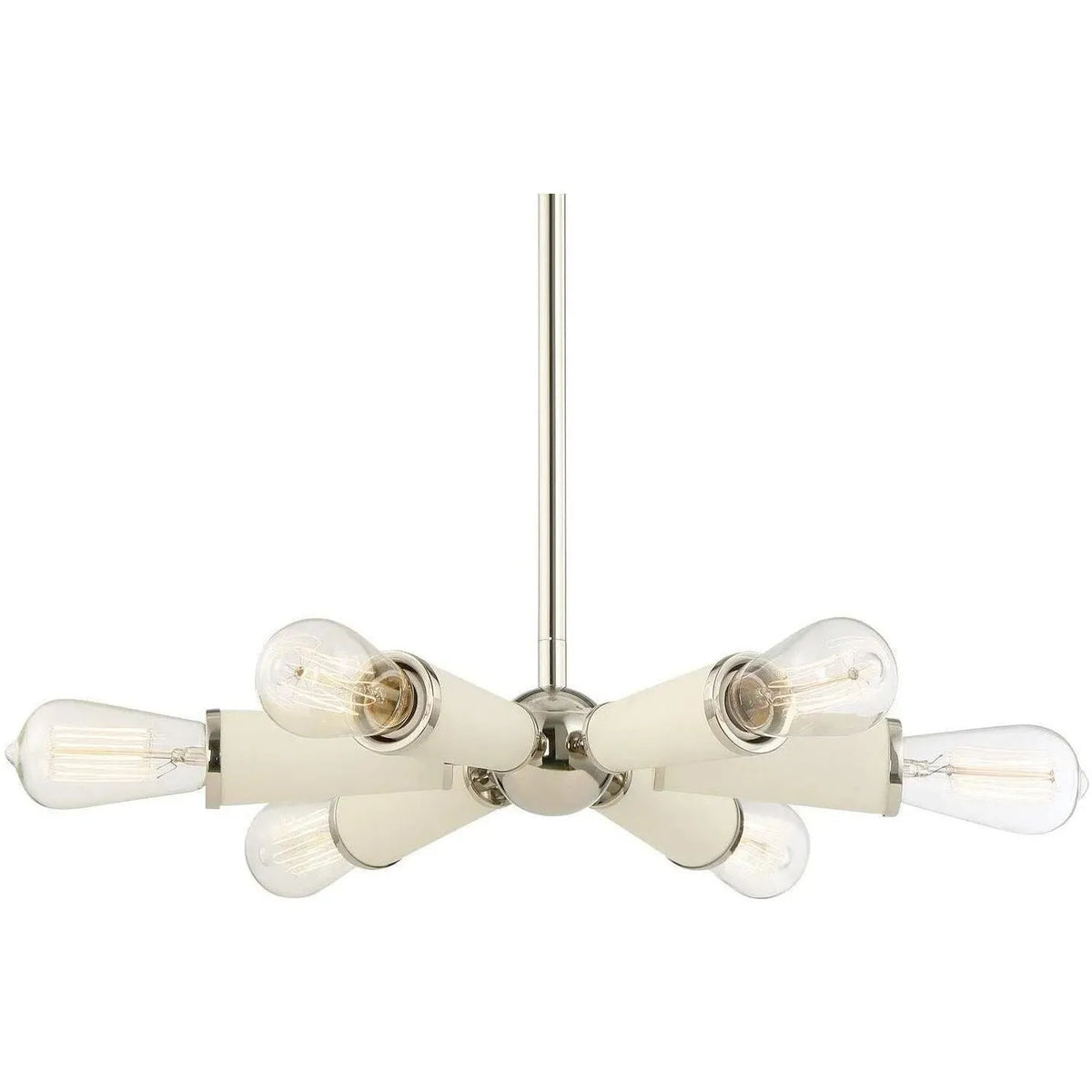 Crystorama - Zodiac Six Light Chandelier - 3807-PN | Montreal Lighting & Hardware