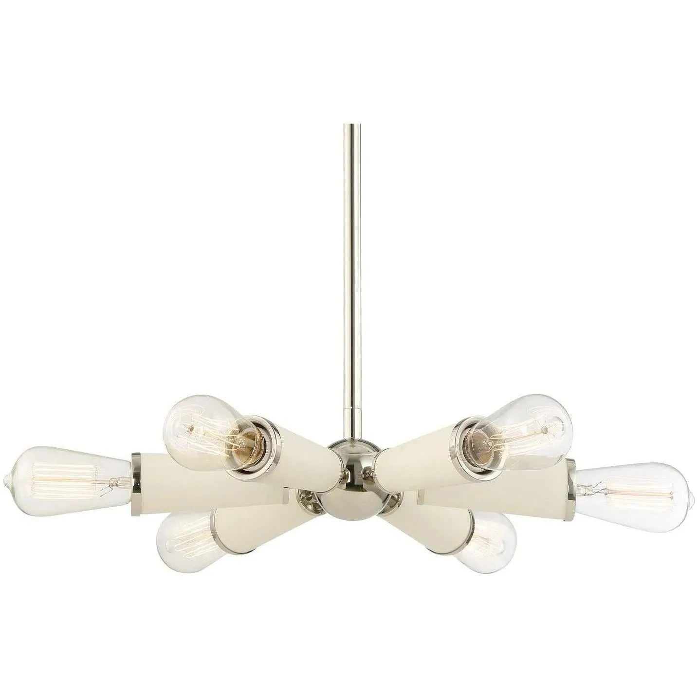 Crystorama - Zodiac Six Light Chandelier - 3807-PN | Montreal Lighting & Hardware