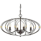 Crystorama - Zucca Four Light Chandelier - ZUC-A9034-EB-GA | Montreal Lighting & Hardware
